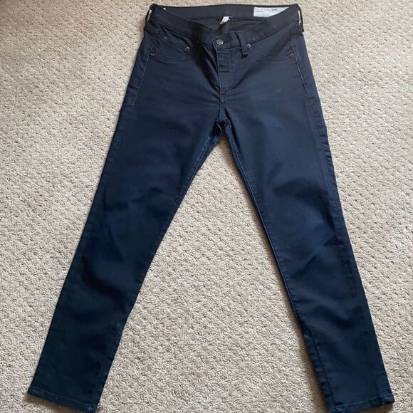 Rag & Bone jeans. Size 27. Zipper Capri. Dark blue color. - Picture 1 of 6